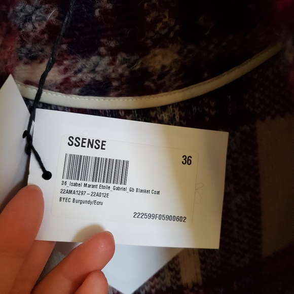 Isabel Marant Etoile Gabriel Blanket Coat - Plaid - Picture 9 of 9